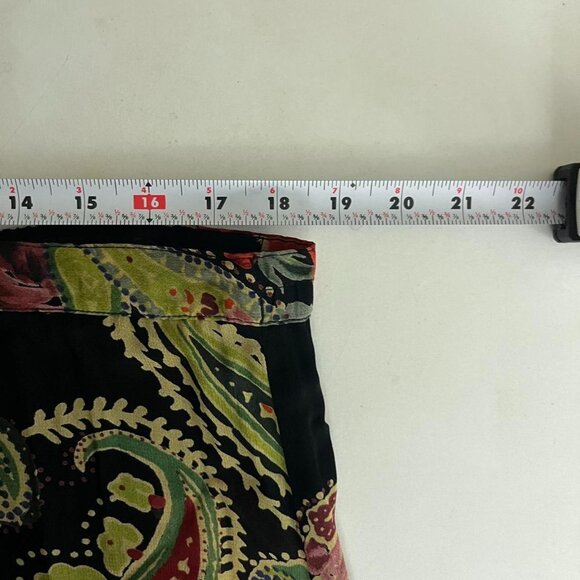 Black and multi-coloured floral paisley reversible maxi skirt - Picture 4 of 8